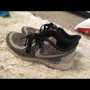 Cheetah print tennis shoes